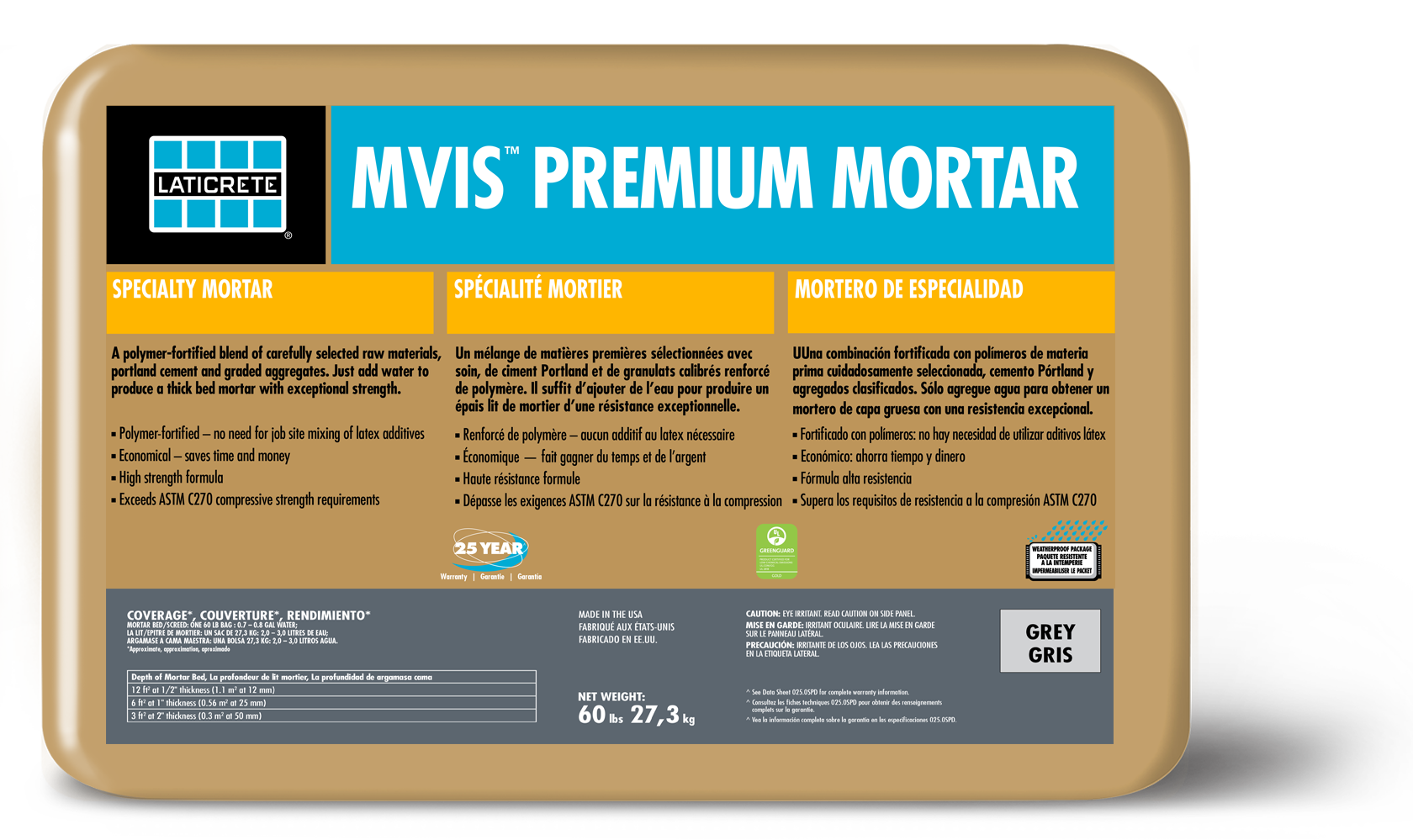 MVIS™ Premium Mortar Bed